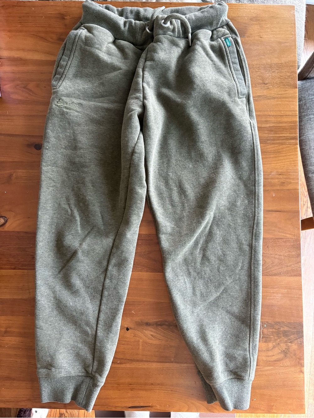 Super Dry Men's Olive Green Jogger Sweatpants